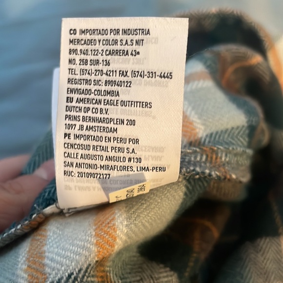 AMERICAN EAGLE OUTFITTERS PLAID MINI SKIRT NEVER WORN SO SOFT - Picture 7 of 7